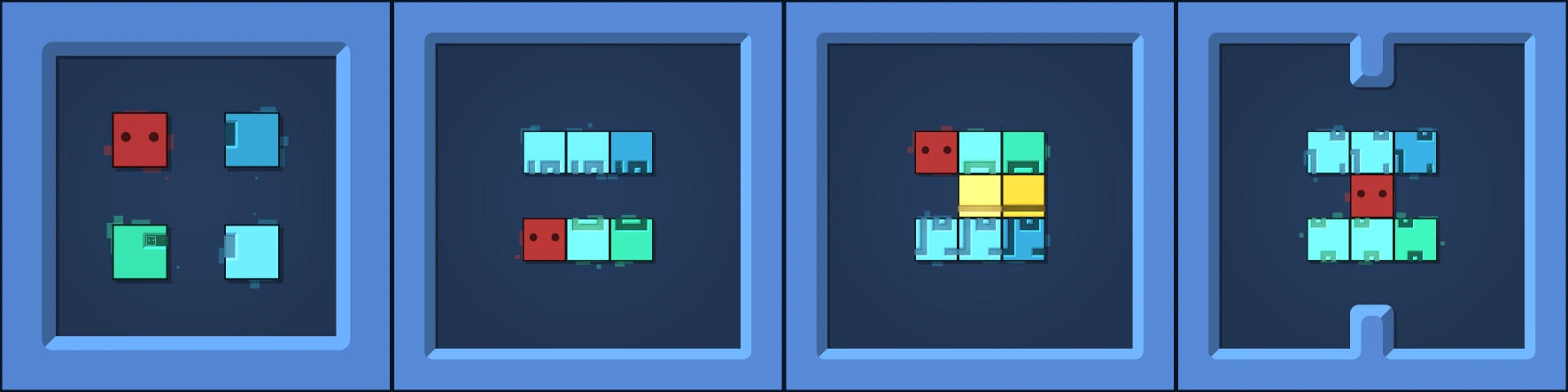 4 puzzles in Patrick's Parabox which are variations on the same idea.